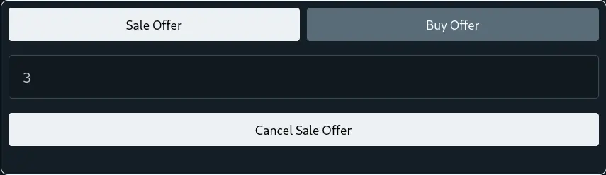 Cancel a Sale Offer