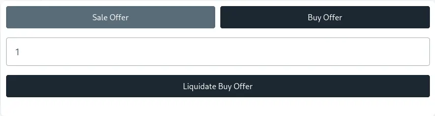 Liquidate Buy Offer